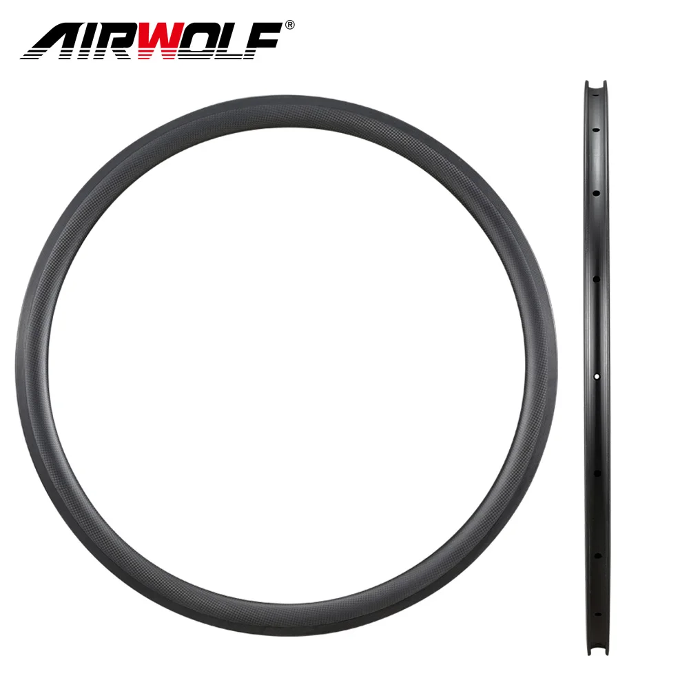 

2021 High Strength Carbon Road Bike Rim Tubeless Clincher Tubular Basalt Brake Surface Carbon Road Bicycle Rim Superlight Wheel
