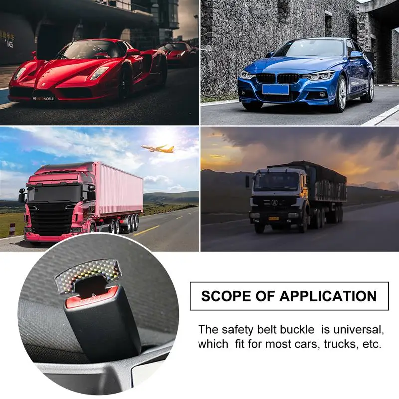 Пряжки ремня безопасности из настоящего углеродного волокна для