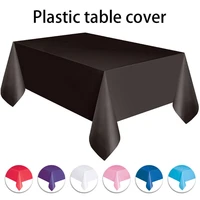plastic table cloth disposable party wedding tablecloth rectangle table cover birthday banquet tablecloth home decor