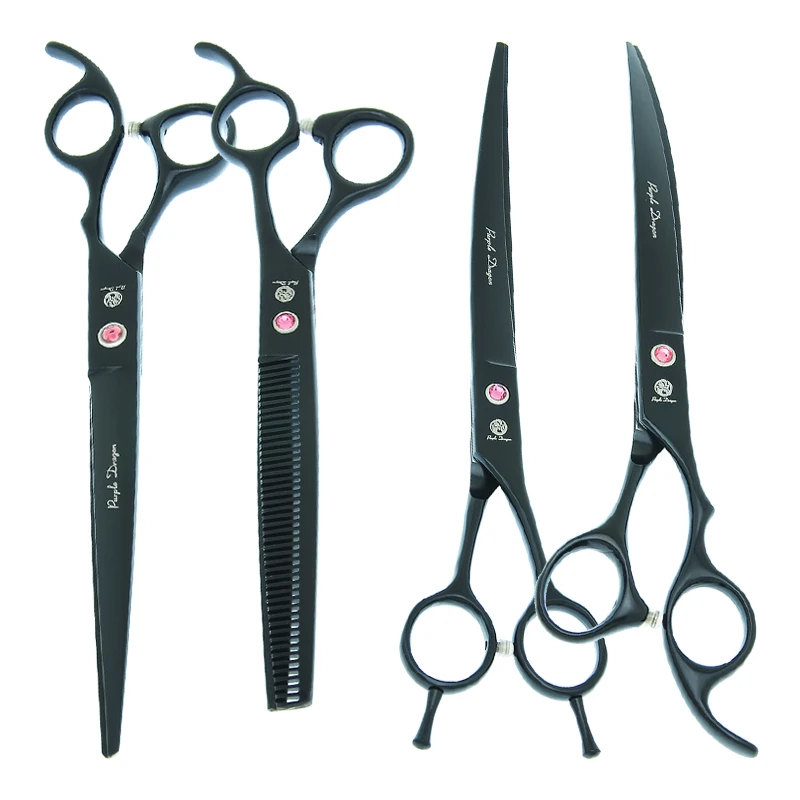 Фиолетовый дракон 8 0 &quotИзогнутые Ножницы для домашних животных собак режущие