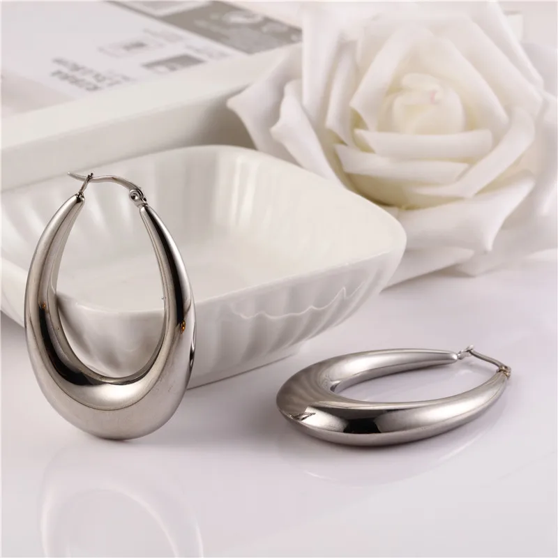 Ювелирные изделия OUFEI из нержавеющей стали женские корейские серьги модные