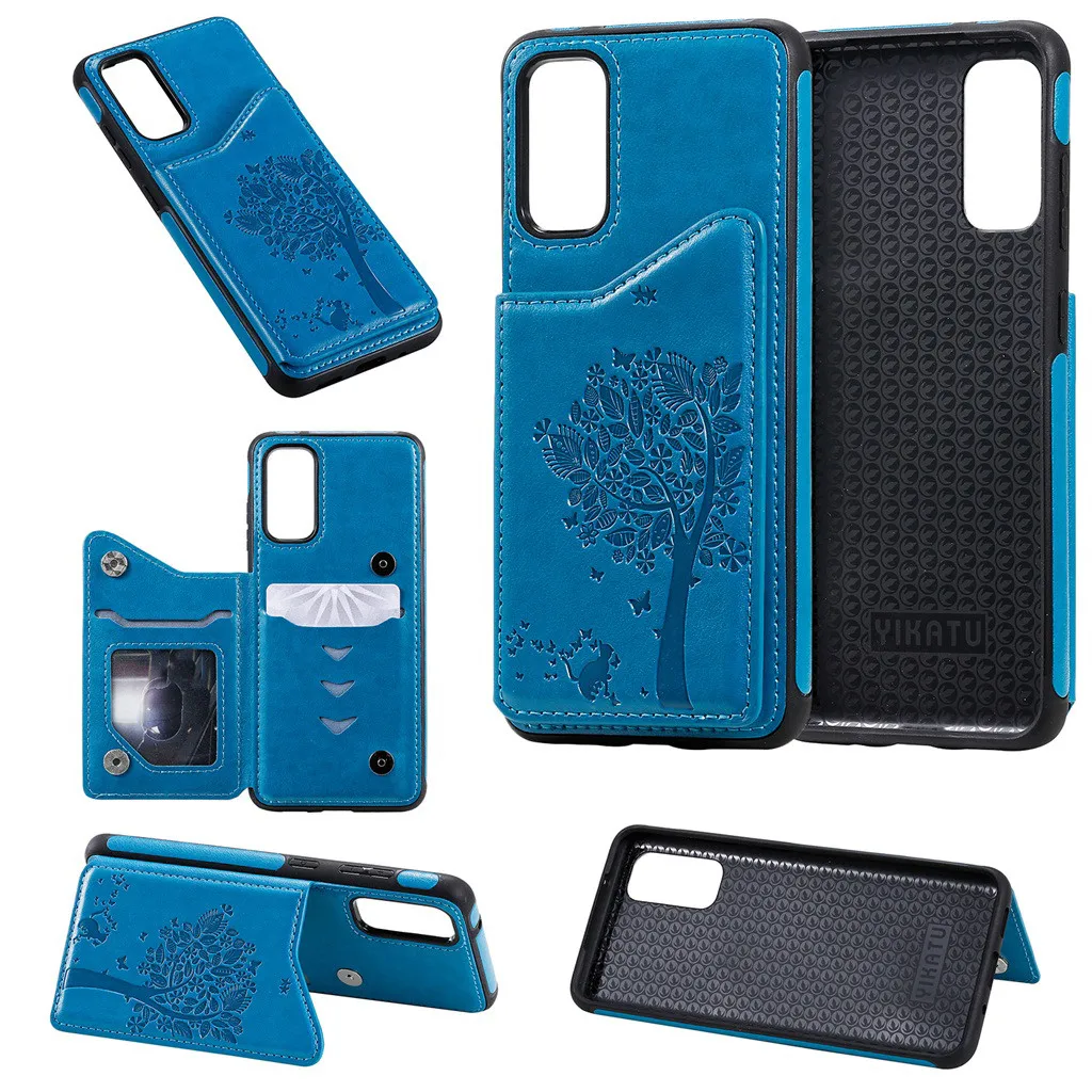 Чехол для телефона с 3D тиснением и отделением карт Samsung Galaxy S20 6 2 дюймов стильный