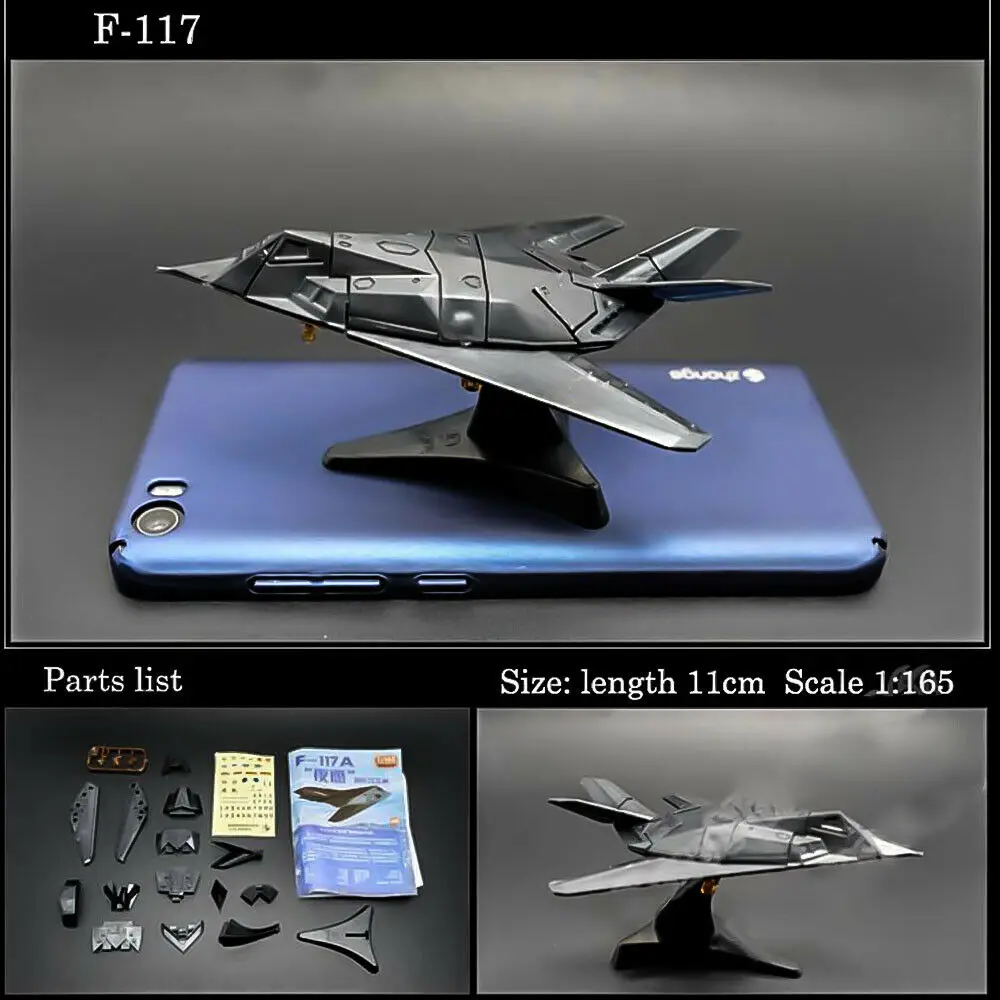 F 117 Attack Nighthawk4D Сборная модель истребителя Коллекционная головоломка фигурка