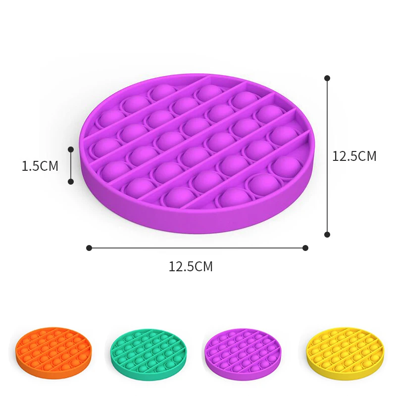 

Push Bubble Sensory Toy Baby Autism Needs Squishy Helps Stress Reliever Toys Adult Kids Funny Anti-stress Fidget Reliver Stress