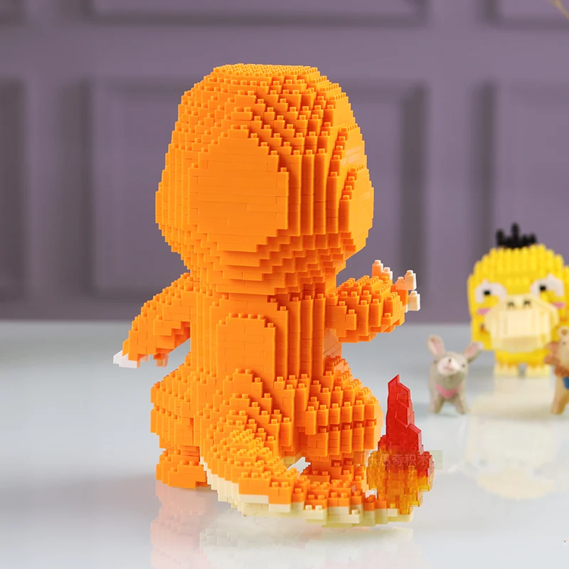 HC 9021 аниме чармандер Дракон животное 3D модель DIY Мини Алмазные строительные