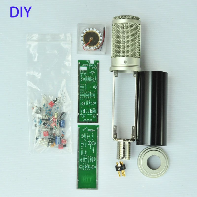 Placa de Circuito Conjunto com 34mm Conjunto Faça Você Mesmo Condensador Mircofone Acessórios Ouro Capsulse 1