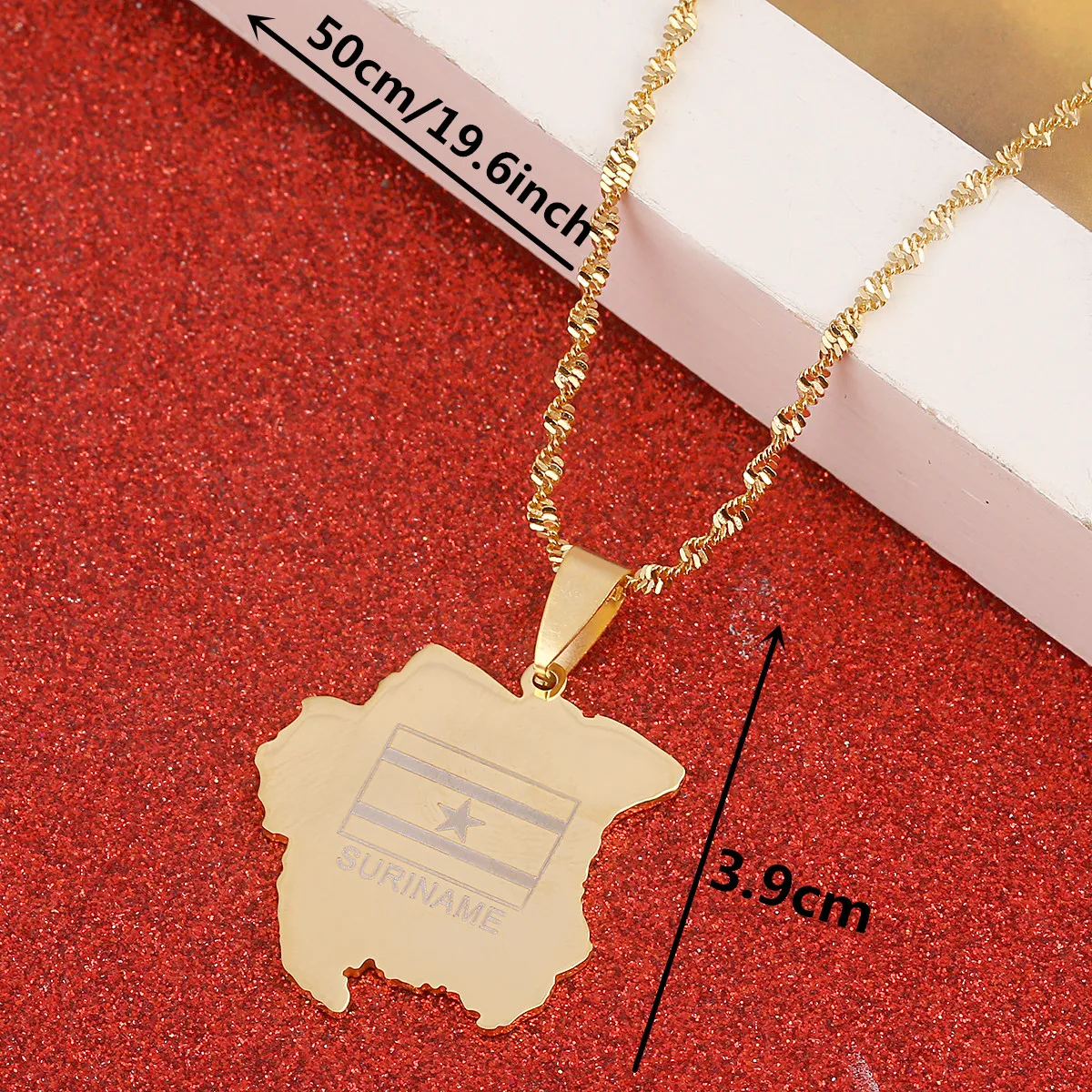 Модное ожерелье из нержавеющей стали с изображением Орегона и карты серебряного