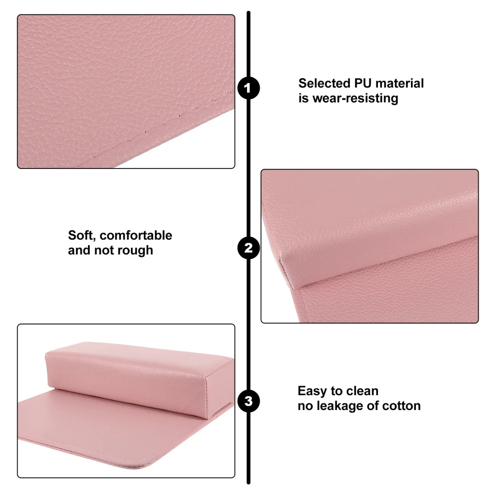 

2pcs Nail Art Hand Rest Arm Wrist Cushion Manicure Care Pad