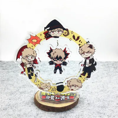 17 Аниме My Hero Academy брелок Midoriya Izuku Ochaco Uraraka Bakugou Katsuki Todoroki Shoto Милый Забавный акриловый брелок для ключей - Цвет: 17