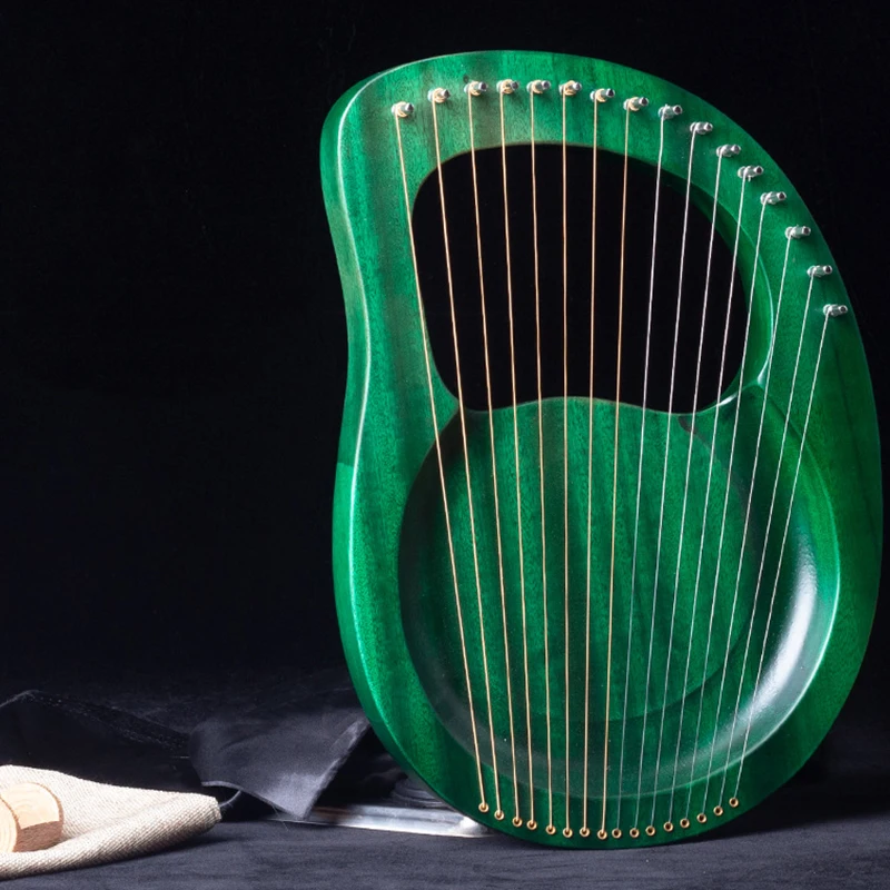 Customized Engrave Name Logo 16 Strings Lyre Harp Single Board Arc Design Musical Instruments with Pickup Tuning Tools | Спорт и