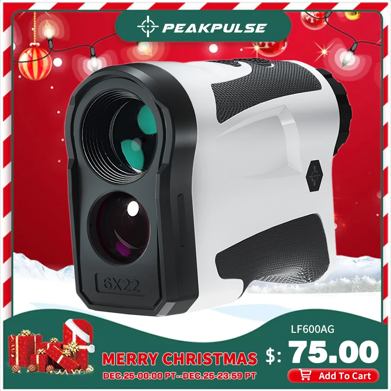 PEAKPULSE Golf лазерный дальномер 600 м белый 6X tлитиевый аккумулятор заряжаемый LF600AG для