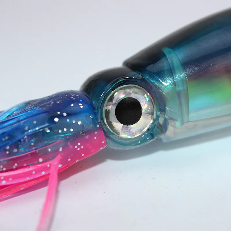 1pcs Hard Fishing Lure Fish Bait 22cm/41g 6 Color Squid High Carbon Steel Hook Octopus Crank For Artificial Tuna Sea Allure Tool |