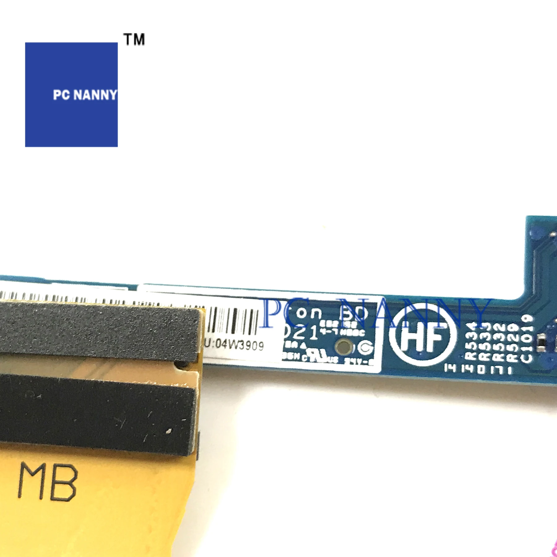 PC NANNY FOR X1 LAPTOP POWER BUTTON BOARD WITH CABLE 04W3909 55.4RQ04.021G WORKS |