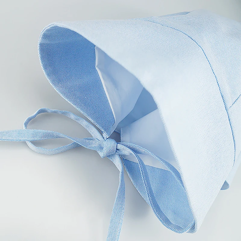 Джинсовая хлопковая детская шапочка для новорожденных с широкими полями