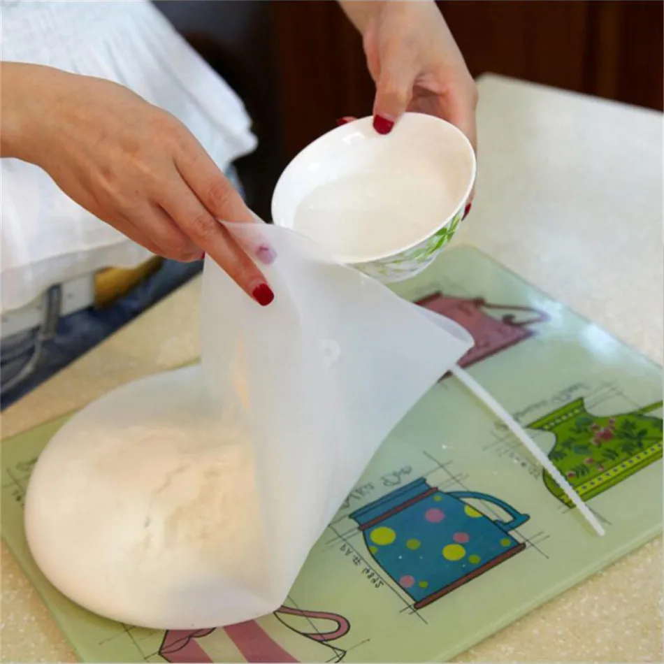 TTLIFE силиконовый мешочек для теста мешок Белый с антипригарным покрытием миксер