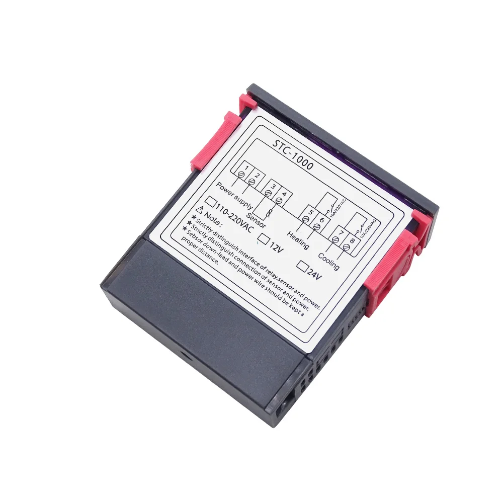 Цифровой светодиодный регулятор температуры с двойным релейным выходом