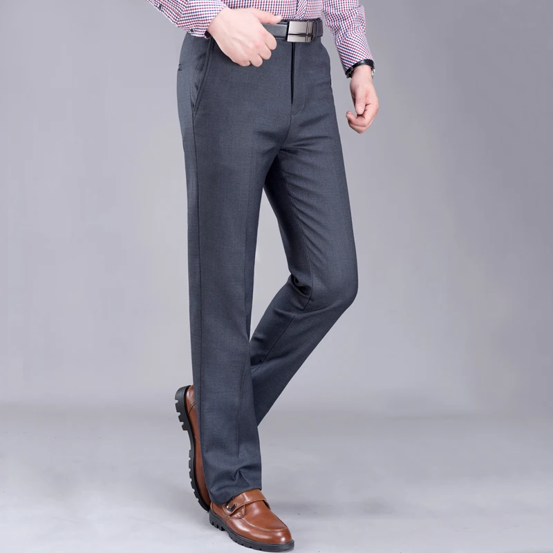 Mu Yuan Yang зимние утепленные рабочие брюки деловые повседневные со средней талией