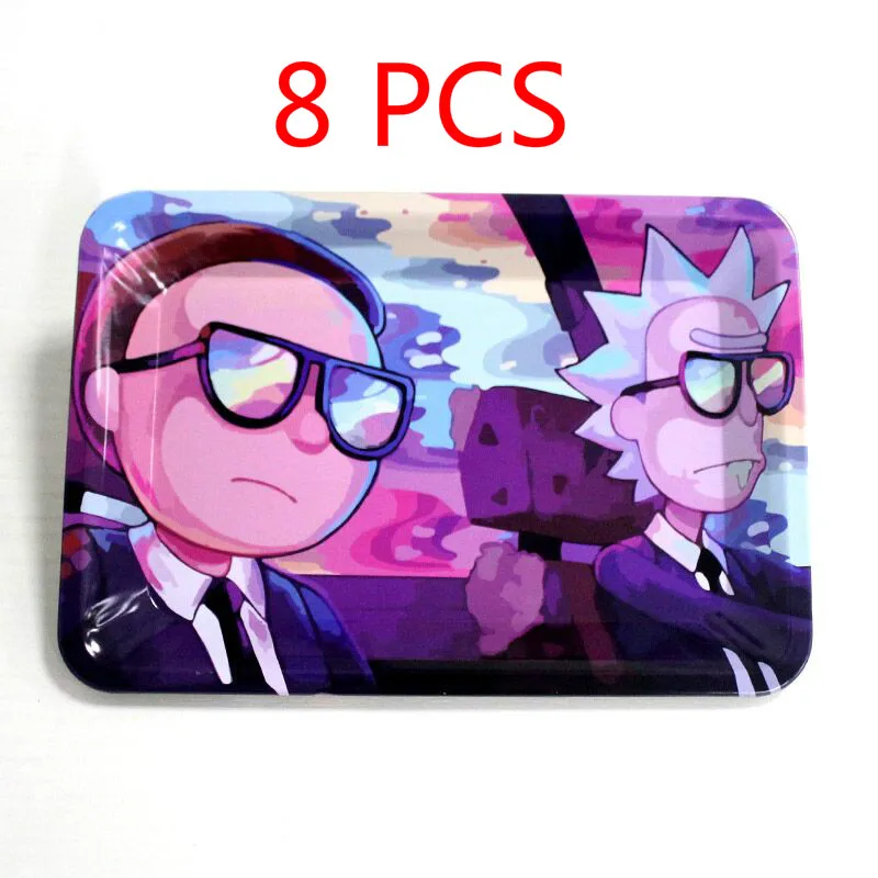 18 см * 12 5 Маленькая женская табак для сигарет металлическая жестяная трава поднос