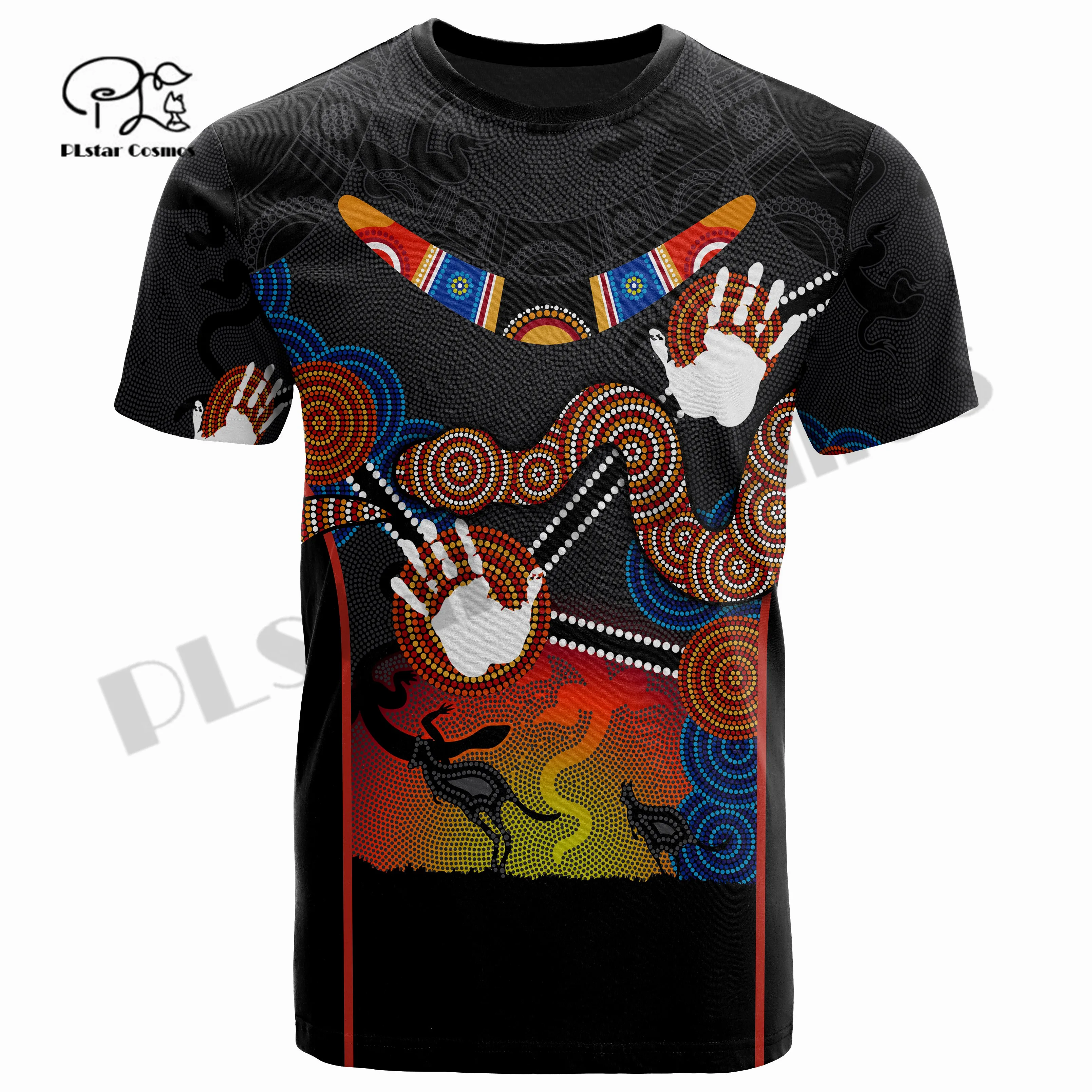

PLstar Cosmos 3DPrint Native Culture Australia Tribal Tattoo Country Turtle Man/Woman Harajuku Streetwear T-Shirt Short Sleeve 2