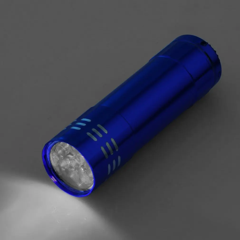 

Hot Sale High Quality Mini Aluminum Ultra Violet 9 LED Flashlight Torch Light Lamp Penlight V Lamp Hot Sale
