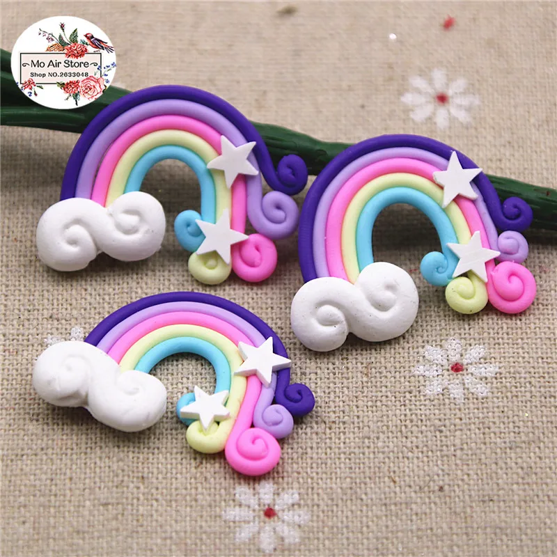 10 шт. радужная полимерная глина 26 х35 мм | Дом и сад