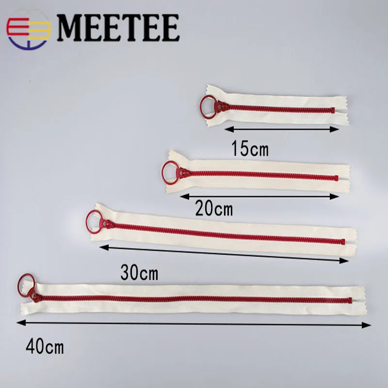20 шт. Meetee 3 # закрытые застежки молнии из смолы 15/20/30/40 см застежка молния Потяните