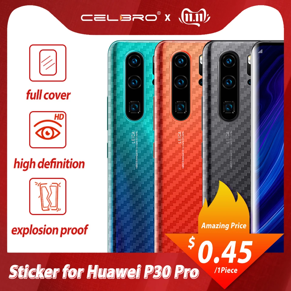 Пленка из углеродного волокна для huawei P30 Pro Lite P20 Pro Lite, защитная задняя панель из углеродного волокна, наклейка для huawei mate 30 Pro Lite