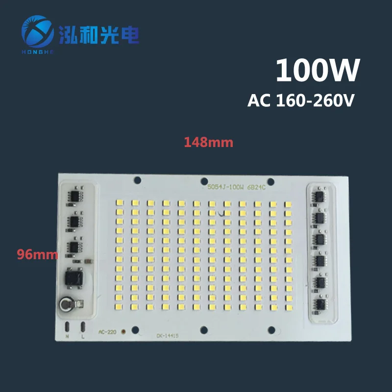 

LED Floodlight Chip 50W 100W 150W 200W Lamp Beads Not Need Driver Smart IC AC220V For Indoor Outdoor DIY Kit Spotlight