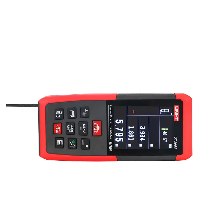 UNI T лазерный дальномер UT395A UT395B UT395C профессиональная цифровая рулетка 100 длиной 50