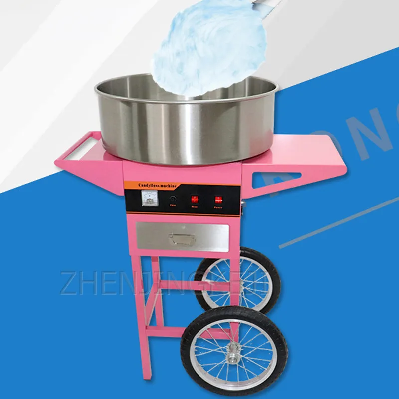 

Коммерческая электрическая машина для сахарной ваты с ящиками, 110 В/220 В, вертикальный шкив, автоматическая машина для рисования сахара, 1000 В...