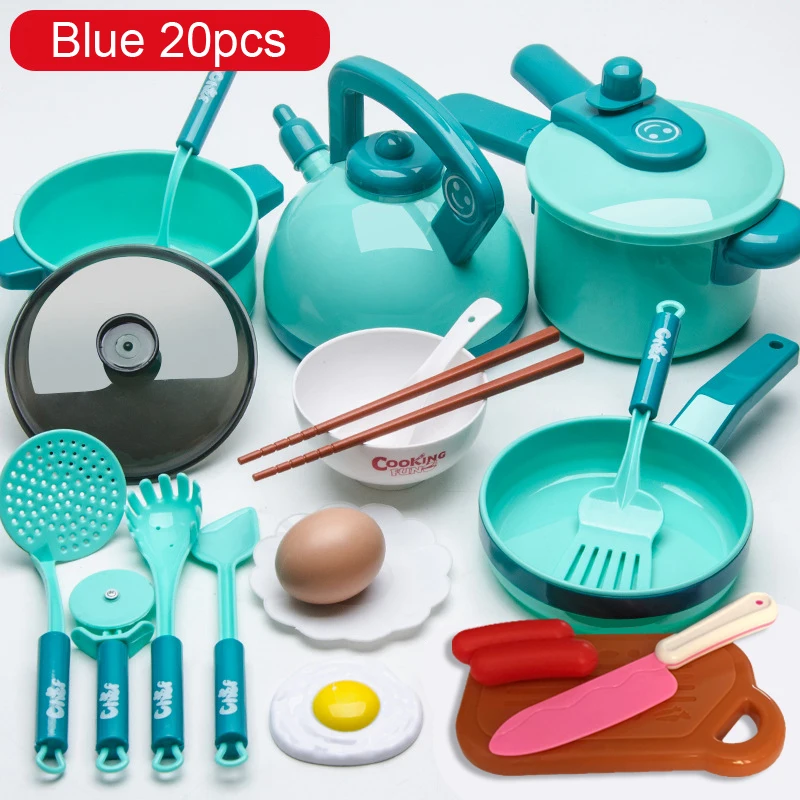 

2022 Toys Simulation Cooking Play House Educational Toys Mini Kitchen Cookware Pan Pretend Play Role Playing Toys