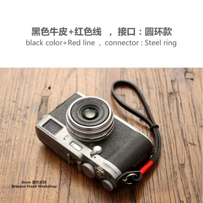 BHW/6 мм ручной работы Напульсник для камеры кожаный микро Одноручный веревочный