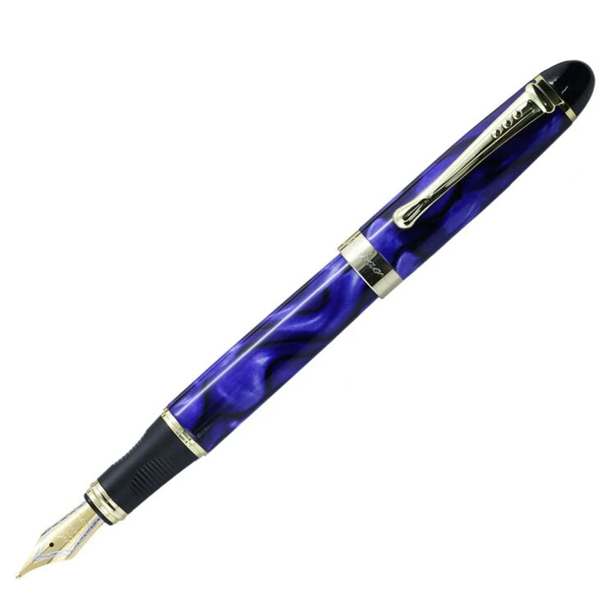 JINHAO 450 перьевая ручка 0.5MM or 1.0MM ручка чернильная перо для письма канцтовары ручки для школы - Цвет: Royal Blue