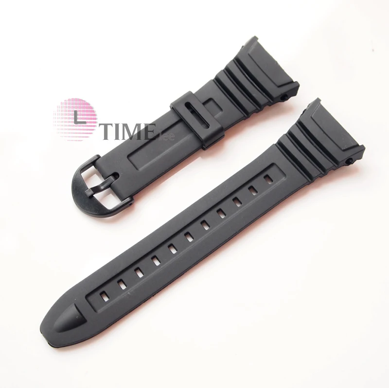 

Black Silicone Rubber band waterproof Strap New replacement for W-96H,W-96H-1AV,W-96H-1BV,W-96H-2AV,W-96H-9AV