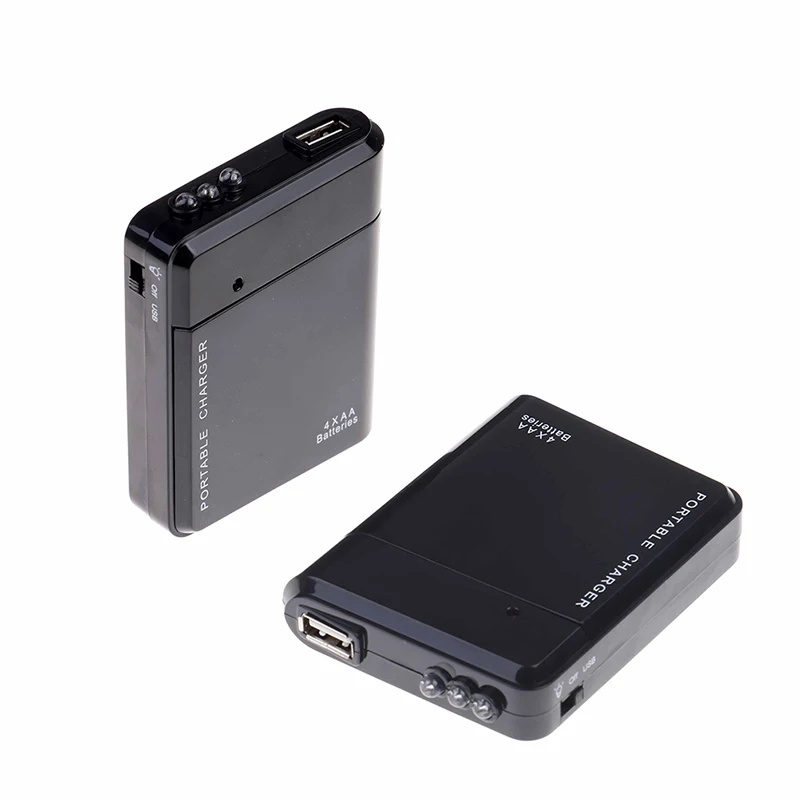 

4 аккумулятора AA USB, Внешнее зарядное устройство, аварийное зарядное устройство для сотового телефона, Mp3, MP4, USB интерфейс, пряди