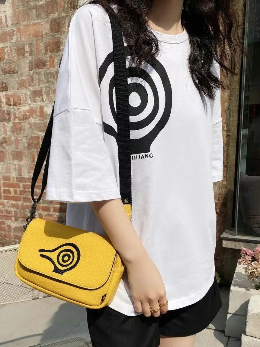 Повседневная сумка через плечо из мягкой натуральной кожи