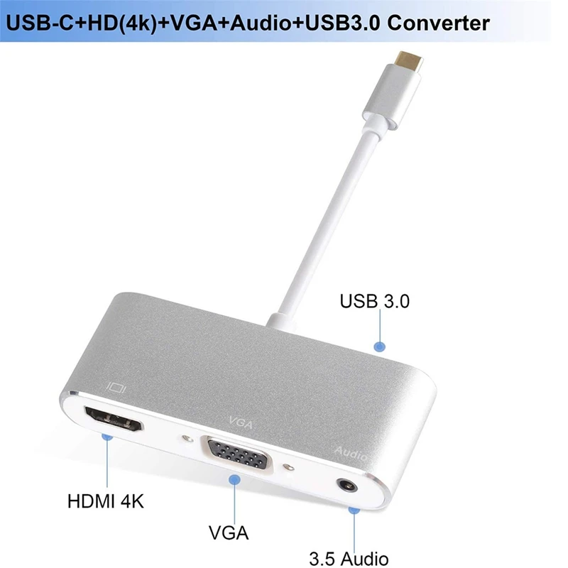 Usb C к Hdmi многопортовый адаптер 3 1 Gen Thunderbolt 4K o видео конвертер концентратор для Pro |