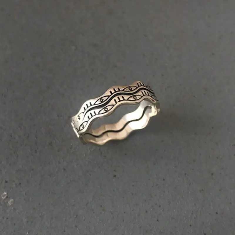 Silvology 925 пробы серебряные кольца с двойным глазом винтажные креативные шикарные