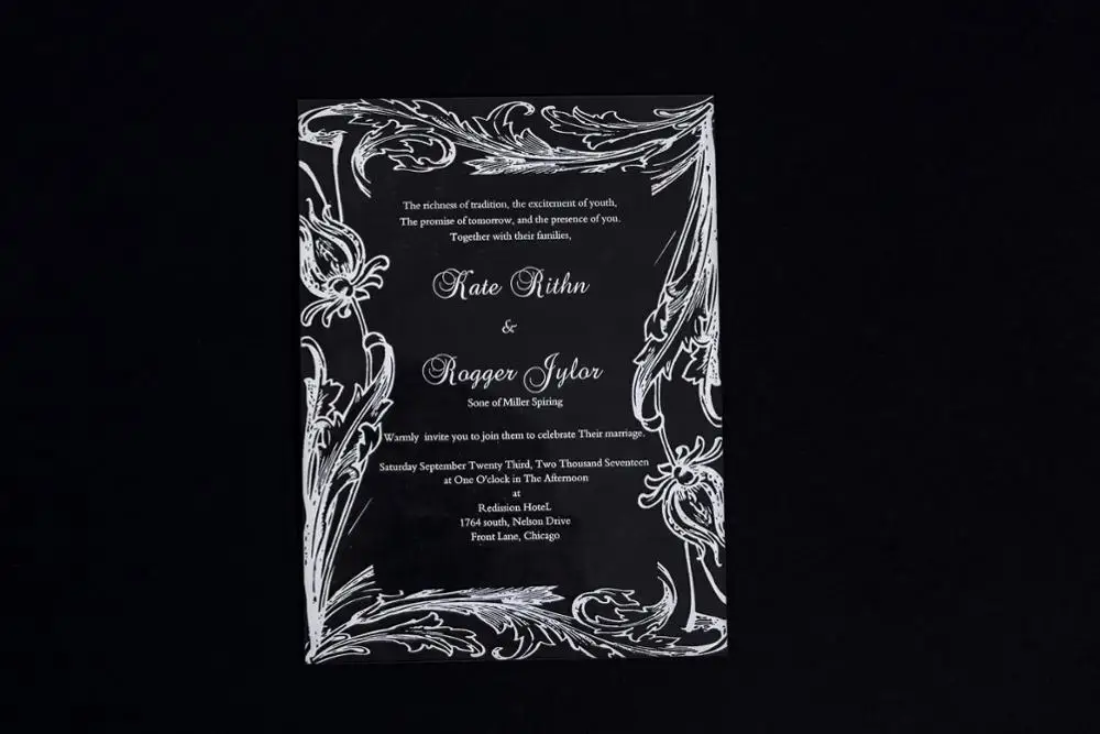 Акриловое Свадебное приглашение на заказ акриловое прозрачное акриловый