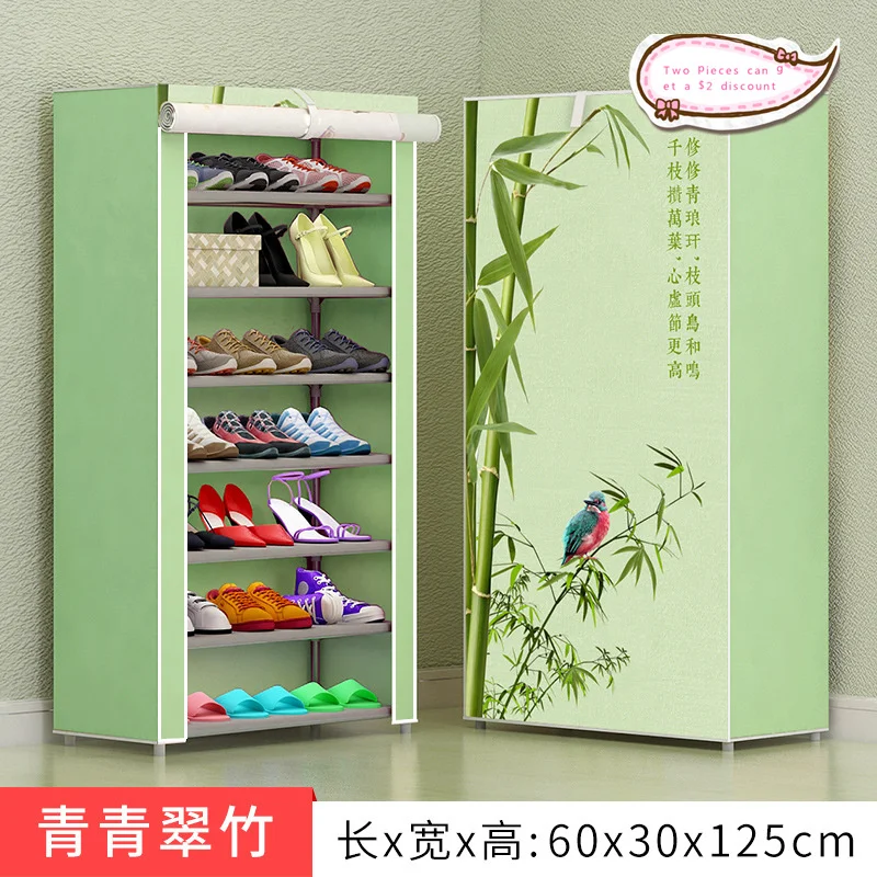 

Multilayer Nonwoven Shoe Cabinet Balcony Hallway Home Large Storage Removable Dustproof Moistureproof Cabinet Simple Shoe Rack