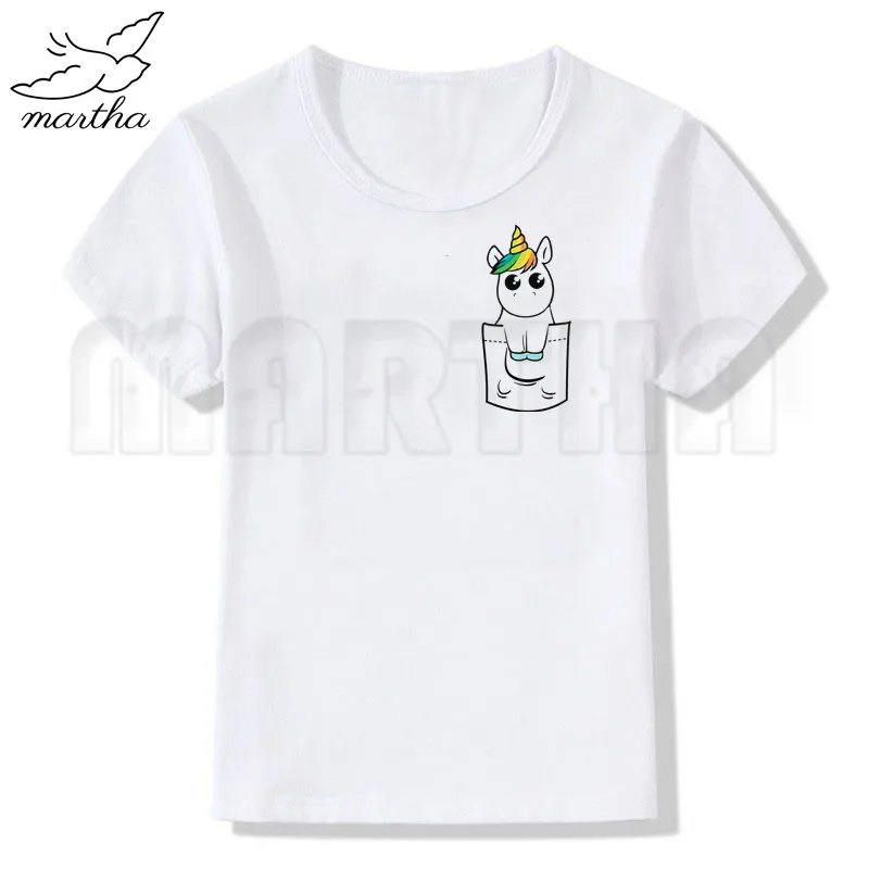 Белая футболка для маленьких девочек с рисунком аниме Марио единорога Драго бала