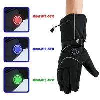outdoor riding heating gloves three speed thermostat electric heating gloves warm ski gloves with 2 rechargeable batteries