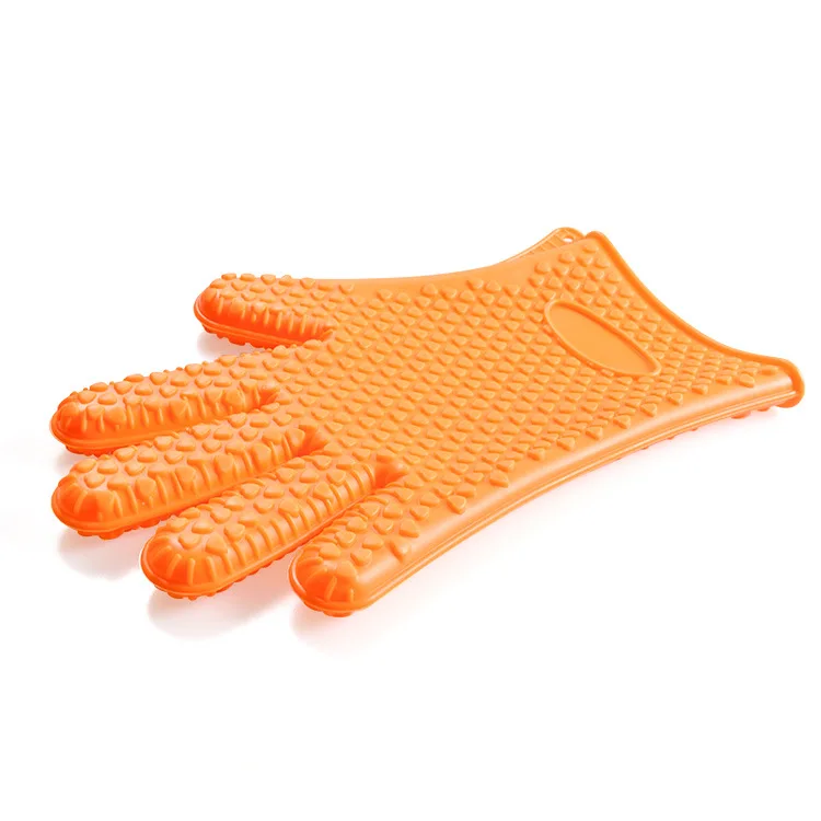 

Silica Gel Glove High Temperature Resistanc Thermal Insulation Microwave Oven Heart-Shaped Bake