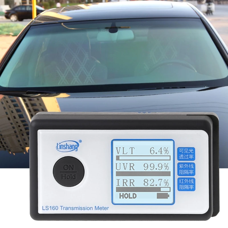

LS160 Portable Solar Film Transmission Meter Window Tint VLT UV IR Rejection A69D