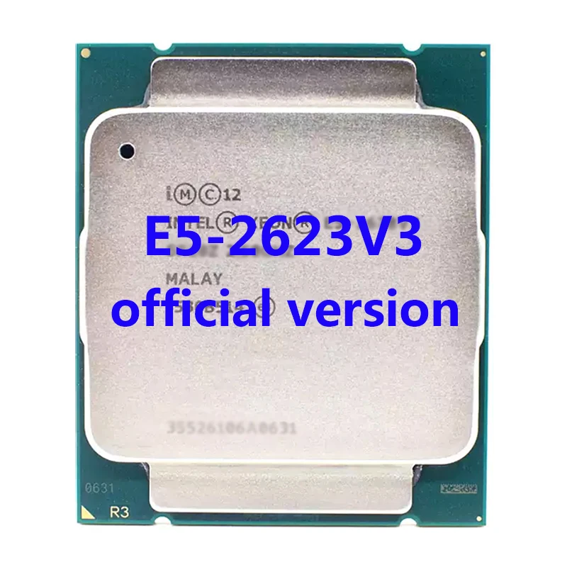 

E5-2623V3 официальная версия Intel ЦП Xeon SR208 процессор 3,0 ГГц 4 Core 10 МБ TPD 105 Вт FCLGA2011-3 для X99 материнская плата