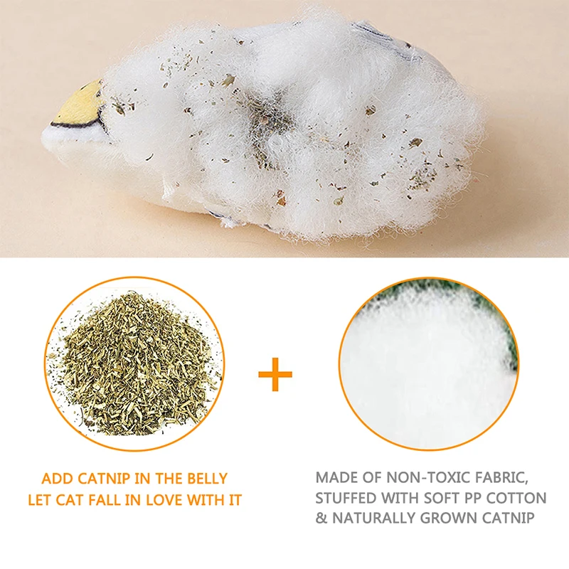 

1Pcs Cat Catnip Toys Animal Pattern Pillows For Cats PP cotton Cartoons Cat Teething Chew Toy*