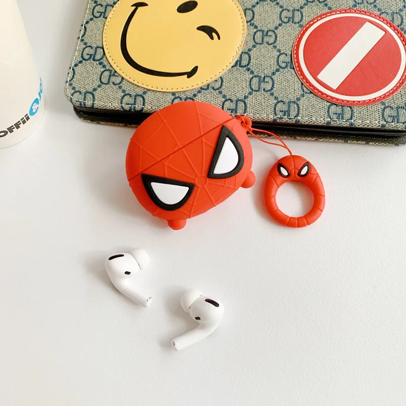 С героями комиксов Марвел с принтом человек паук и Железный Airpods pro защитный чехол
