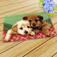 animal latch hook kit rug carpet cushion diy craft embroidery 20x12