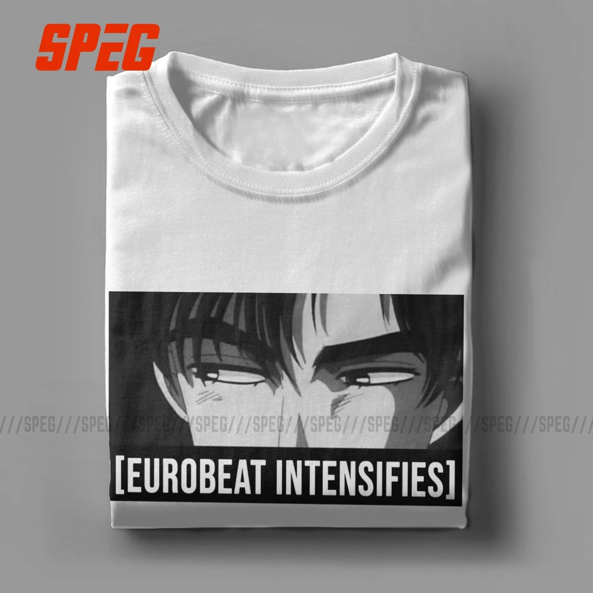 Футболка Eurobeat с интенсификацией для мужчин Забавные футболки из 100% хлопка