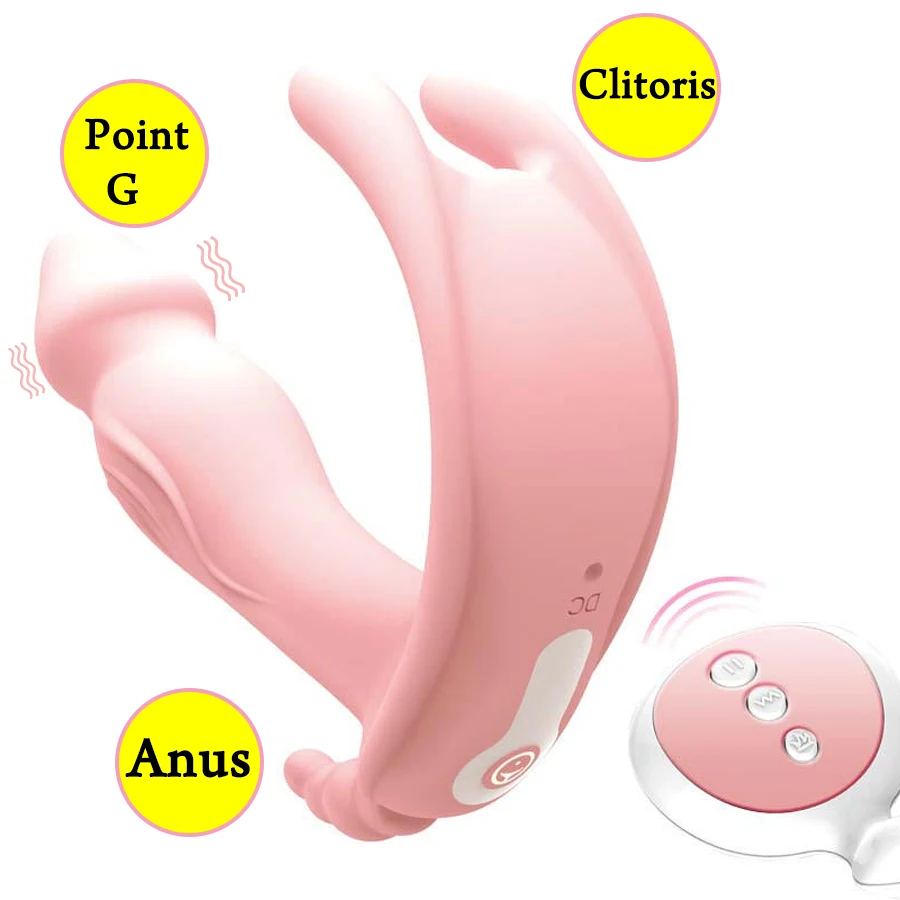 Стимулятор бабочка фаллоимитатор перезаряжаемый вибратор носимый массажер